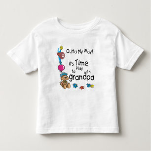 Camiseta Infantil Hora de brincar com o vovô