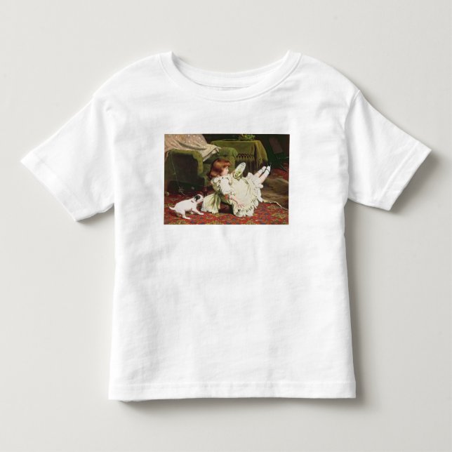 Camiseta Infantil Hora de jogar, 1886 (Frente)