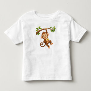 Camiseta Infantil Hora do Lanche de Banana do Macaco Travesso