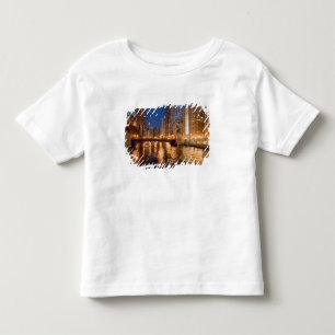 Camiseta Infantil Horizonte de Chicago, Illinois, e Rio Chicago às 2