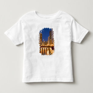 Camiseta Infantil Horizonte de Chicago, Illinois, e Rio Chicago em