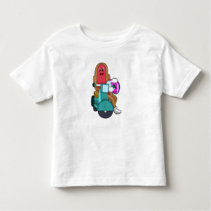 Camiseta Infantil Hotdog como Biker com Patinete.PNG