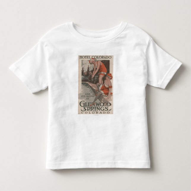 Camiseta Infantil Hotel Colorado & poster dos banhos (Frente)