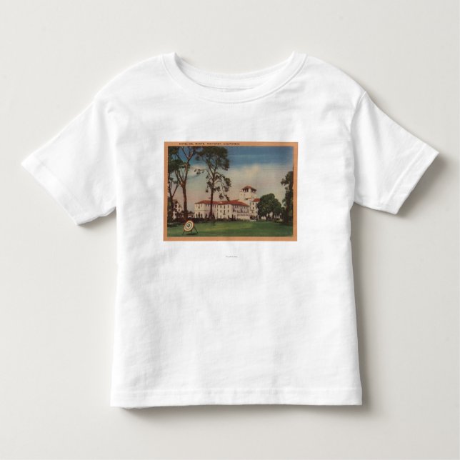 Camiseta Infantil Hotel Del Monte e gramado do tiro ao arco - (Frente)