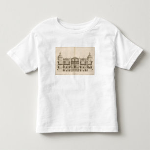 Camiseta Infantil Houghton Salão: seção da parte dianteira
