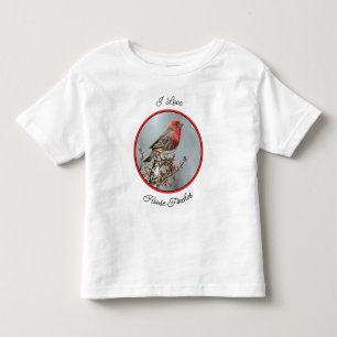 Camiseta Infantil House Finch in Snow - Foto original