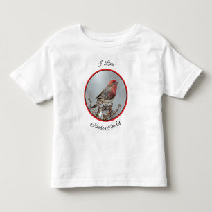 Camiseta Infantil House Finch in Snow - Foto original