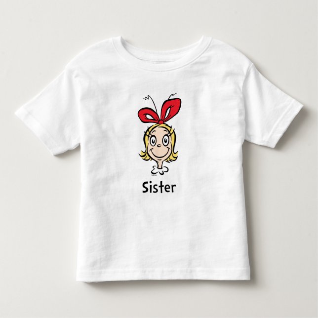 Camiseta Infantil How the Grinch Stole Christmas | Grinch Sister (Frente)
