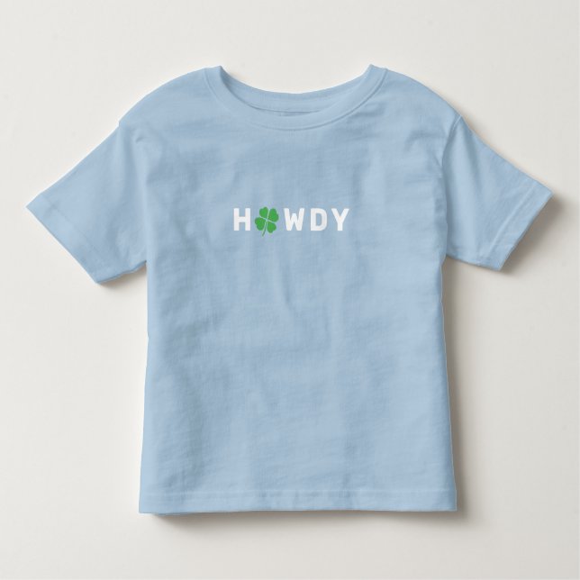 Camiseta Infantil HOWDY Lucky Texas (Frente)