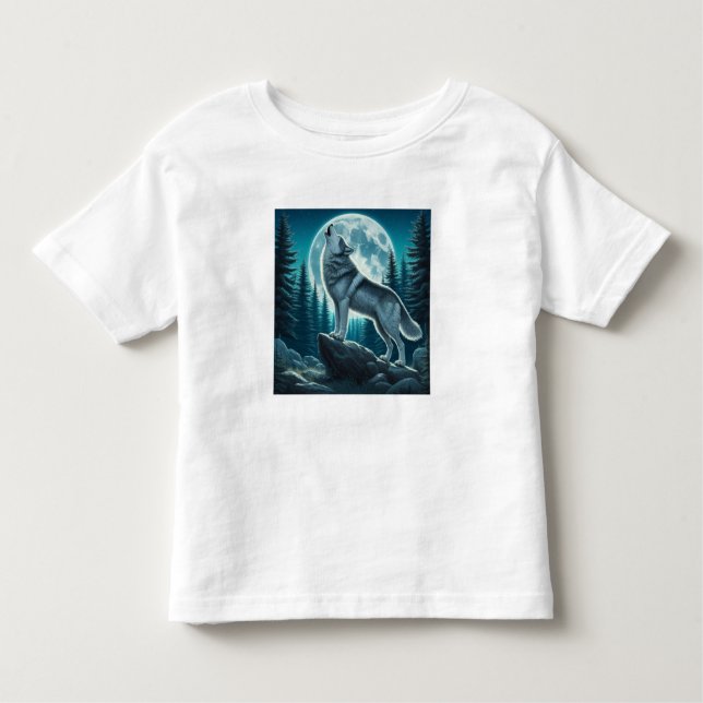 Camiseta Infantil Howling Wolf (Frente)