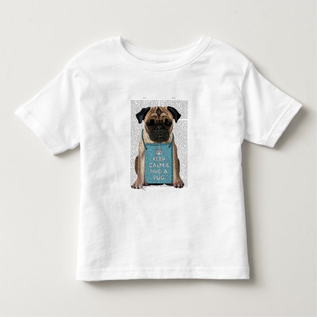 Camiseta Infantil Hug a Pug (Frente)