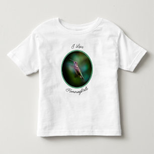 Camiseta Infantil Hummingbird com garganta de rubi - Fotografia orig