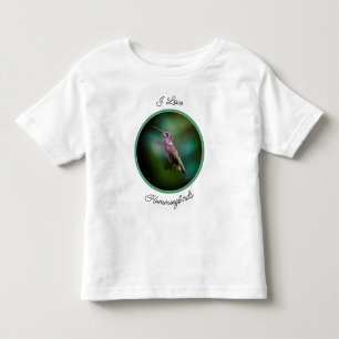 Camiseta Infantil Hummingbird com garganta de rubi - Fotografia orig
