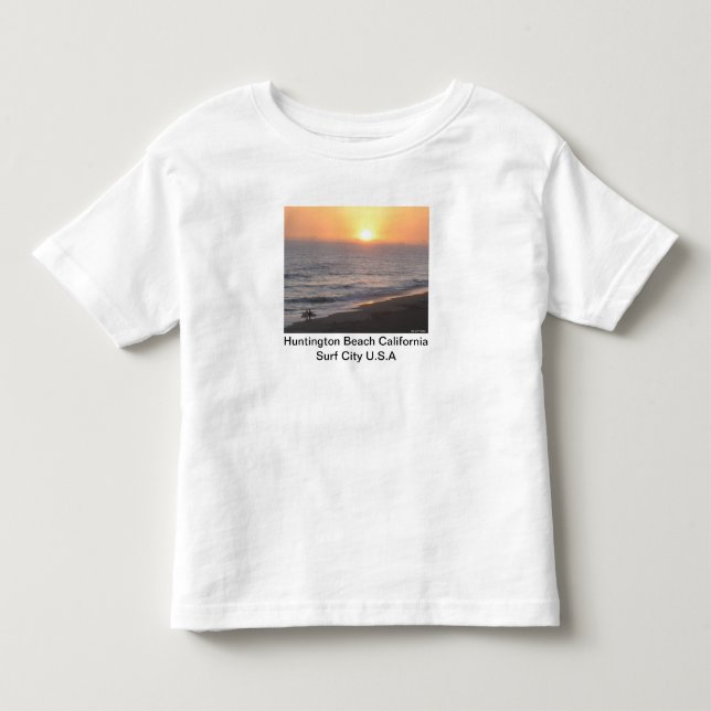 Camiseta Infantil Huntington Beach "Surf City" (Frente)