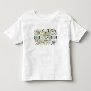 Camiseta Infantil Huntington, gravado por Jodocus Hondius