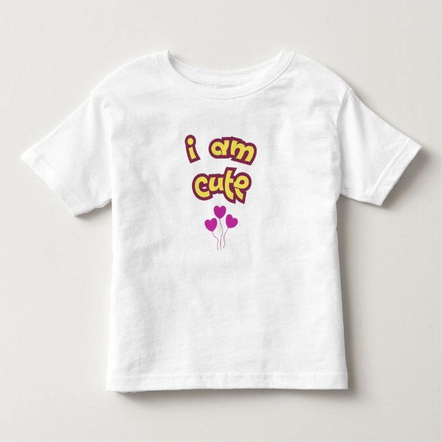 Camiseta Infantil I am cute (Frente)