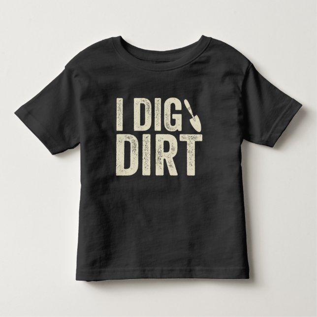 Camiseta Infantil I Dig Dirt Tee (Frente)