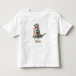 Camiseta Infantil I is for Isla – Personalized Toddler T-shirt