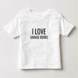 Camiseta Infantil I Love Garage Doors Gift Favor Funny Christmas