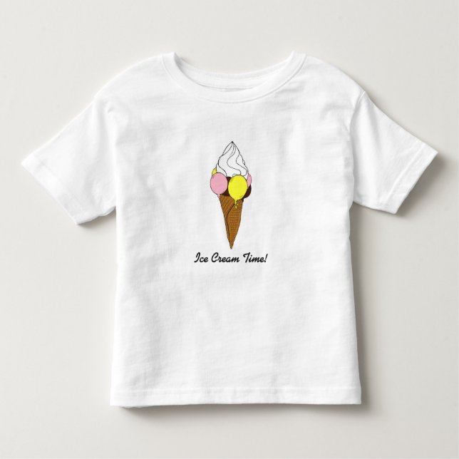 Camiseta Infantil ICE Cream Calcular o tempo Shirt (Frente)