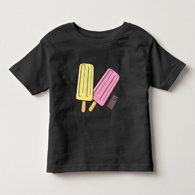Camiseta Infantil Ice pop cartoon (Frente)
