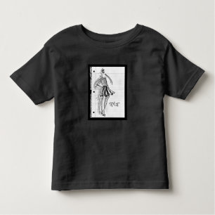Camiseta Infantil Ícone do estilo de Apple selvagem   - esboço
