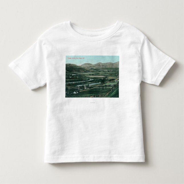 Camiseta Infantil Ideia aérea da missão ValleySan Diego, CA (Frente)
