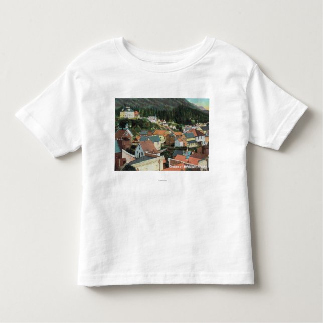 Camiseta Infantil Ideia aérea de uma seção da cidade (Frente)