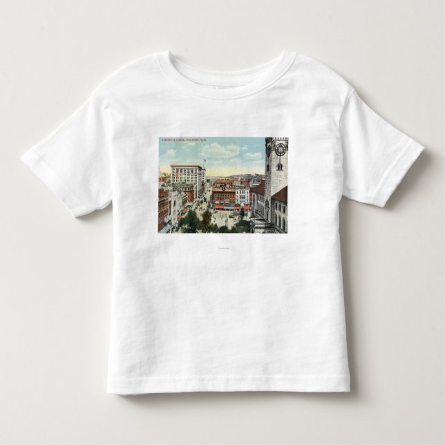 Camiseta Infantil Ideia aérea do canto de Harrington (Frente)