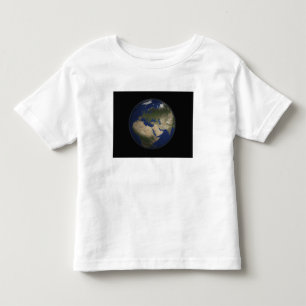 Camiseta Infantil Ideia completa da terra de África, de Europa, e d