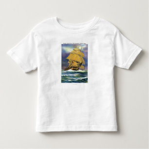 Camiseta Infantil Ideia da constituição da fragata, Ironsides idoso