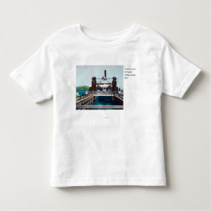 Camiseta Infantil Ideia da feira de comércio do ferryboat de