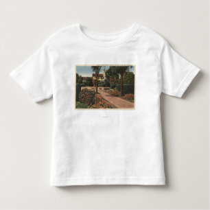 Camiseta Infantil Ideia da missão, jardins do pátio