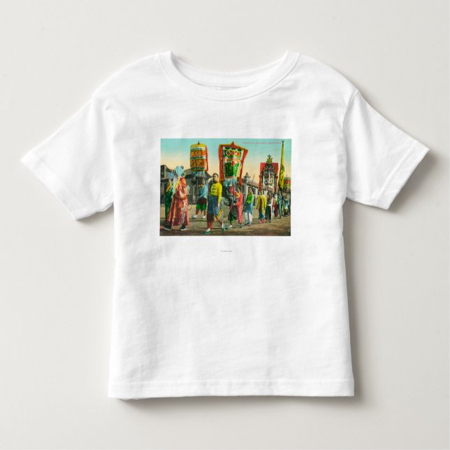 Camiseta Infantil Ideia da parada dos Tongs, Chinatown (Frente)