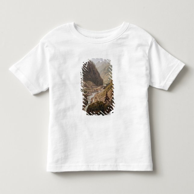 Camiseta Infantil Ideia da passagem nova de Simplon, 1811 (Frente)