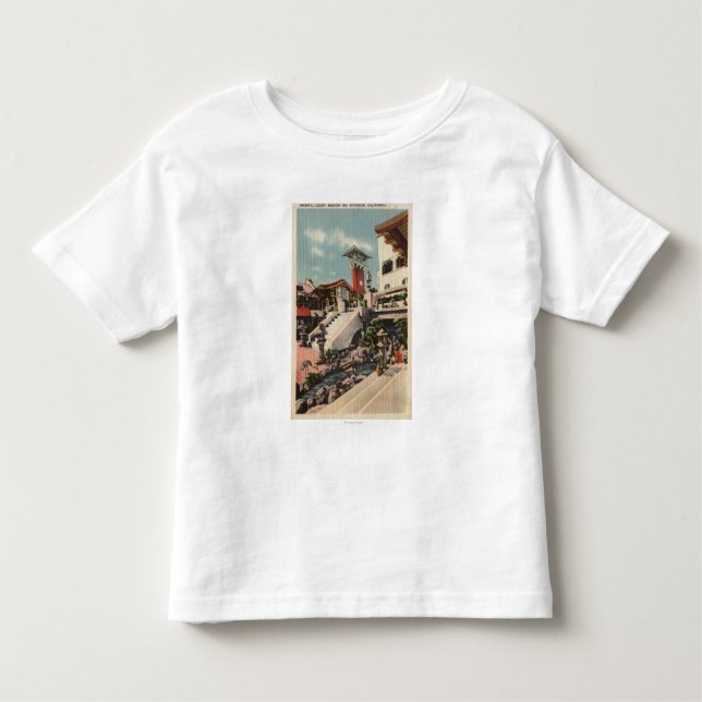 Camiseta Infantil Ideia da pensão da missão & da corte oriental (Frente)