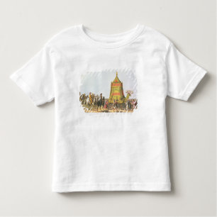 Camiseta Infantil Ideia da procissão do prepara sagrado do camelo