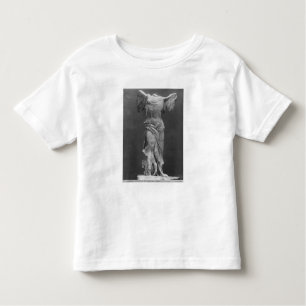 Camiseta Infantil Ideia da vitória Samothrace no museu do Louvre