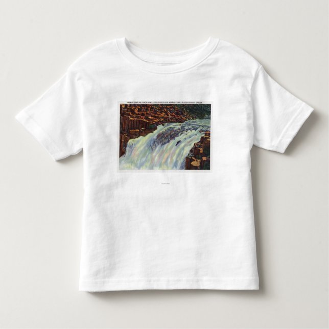 Camiseta Infantil Ideia das quedas de salto Salmon da bacia de (Frente)