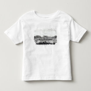 Camiseta Infantil Ideia de perspectiva do fa�ade do jardim