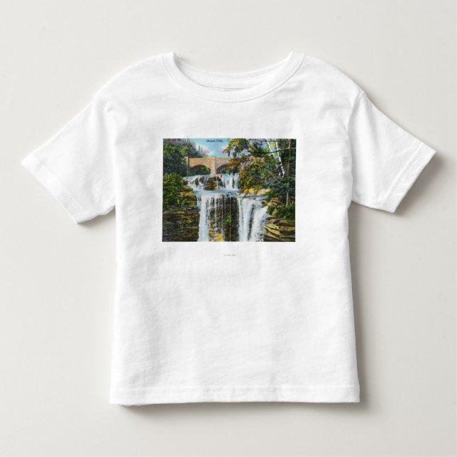 Camiseta Infantil Ideia de quedas de Haines (Frente)