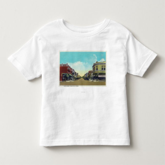 Camiseta Infantil Ideia de quedas de Park Avenue Idaho, (Frente)