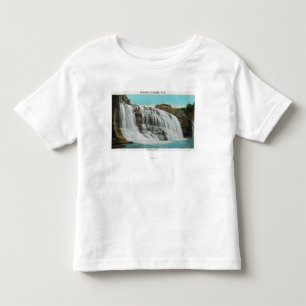 Camiseta Infantil Ideia de quedas do arco-íris