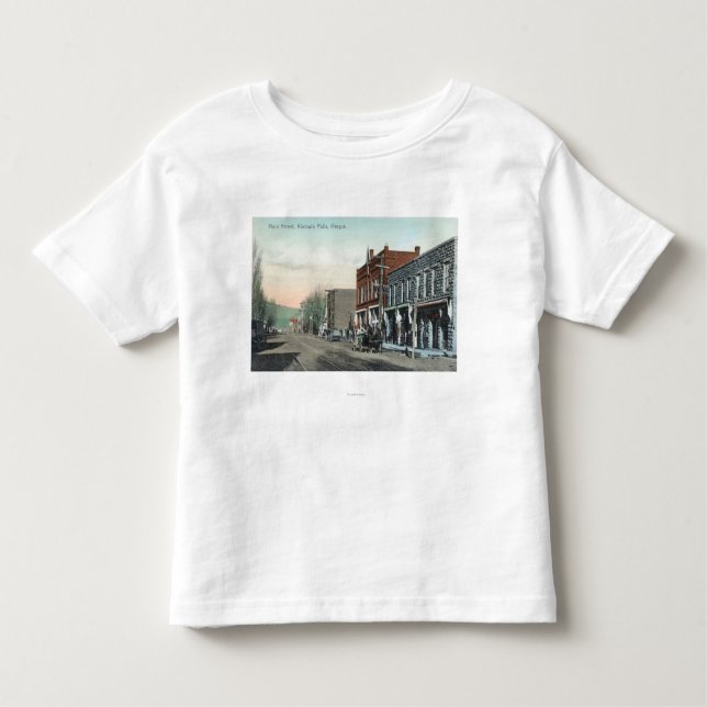 Camiseta Infantil Ideia de quedas principais de StreetKlamath, OU (Frente)