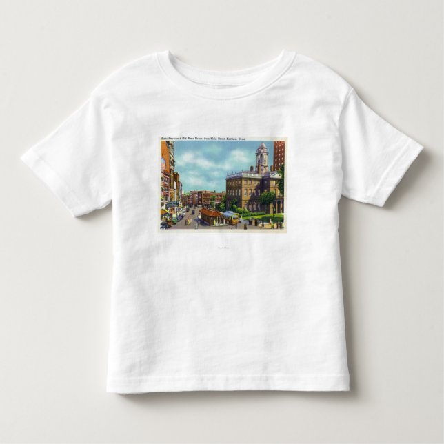 Camiseta Infantil Ideia de rua principal da rua do estado & do (Frente)