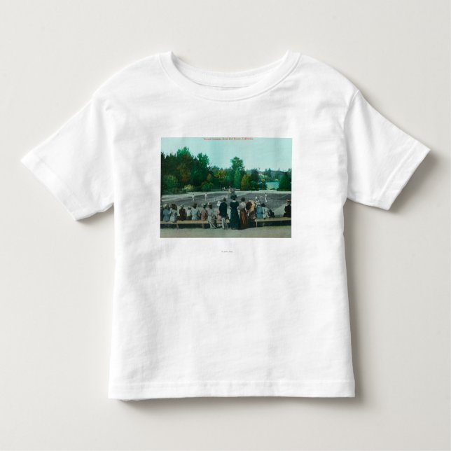 Camiseta Infantil Ideia de terras de Hotel del Monte Tênis (Frente)