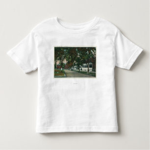 Camiseta Infantil Ideia de um acampamento militar dos E.U.