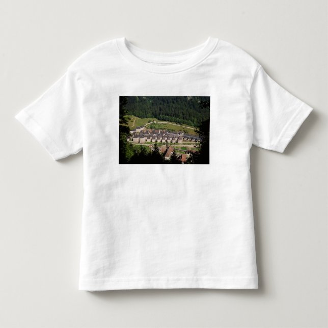 Camiseta Infantil Ideia do complexo do monastério (Frente)