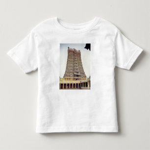 Camiseta Infantil Ideia do exterior cinzelado do gopuram sul