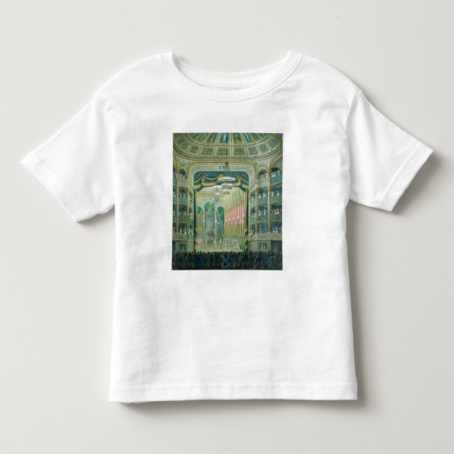 Camiseta Infantil Ideia do palco da ópera de Paris (Frente)